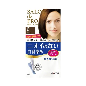 日本DARIYA 無味型專業染髮劑(暗褐色)40g+40g