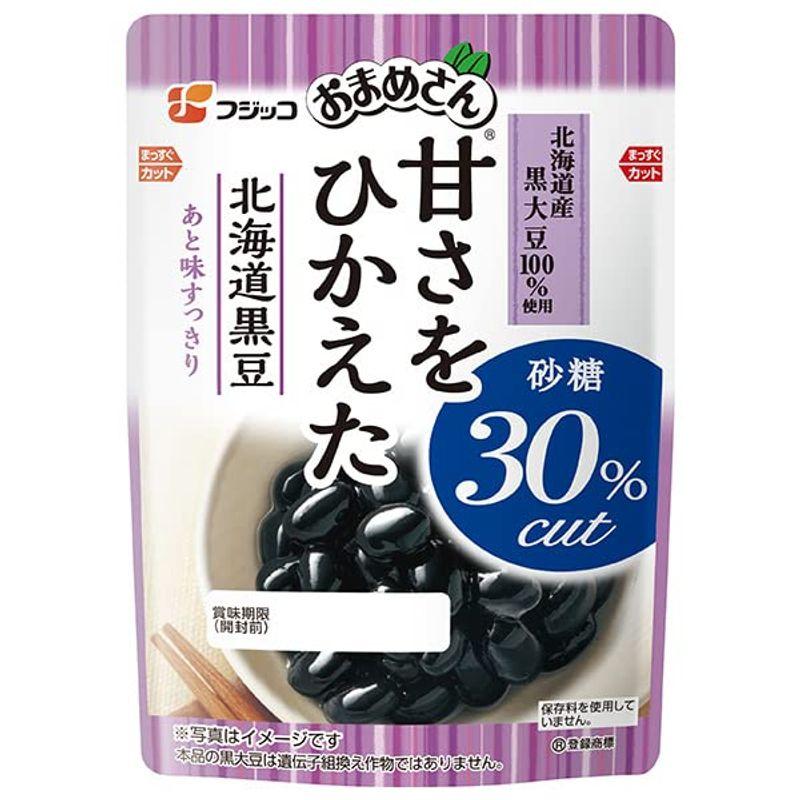 フジッコ おまめさん 甘さをひかえた 北海道黒豆 110g×10袋入×(2ケース)