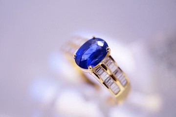 台北奧斯珠寶 藍寶石戒指1.1克拉