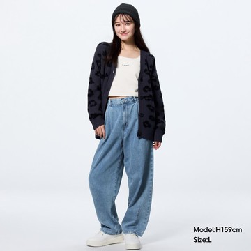 TEEN Barrel leg錐形牛仔褲JR+E