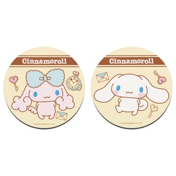 【Sanrio 三麗鷗】軟式珪藻土杯墊-愛情與信封 （2入/組） （10*10*0.5cm）_廠商直送