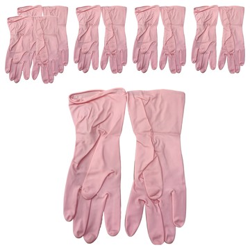 Dunlop Home Products 薄手套 M(30cm) 粉色  M  6個  6雙