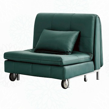 文創集 馬泰伊深灰科技布前拉式沙發椅/沙發床-100x93x90cm免組