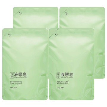 澡享 液態皂沐浴補充包 森林  4包  650g
