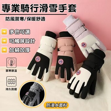 【免運🏍️通勤保暖❄️】滑雪機車手套 防風防凍加厚手套 防水滑雪保暖手套 男女騎車登山手套 抗寒透氣不悶熱 禦寒手套