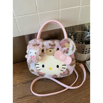 高顏值可愛少女心kitty 手提包包女新款時尚洋氣百搭單肩斜挎包潮