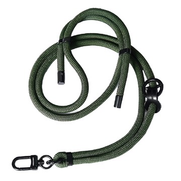 愛北鼻 多功能手機掛繩 素色-8mm 盒裝-可調節  軍綠  1入