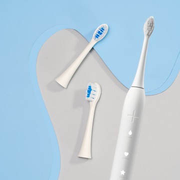 ZenyumSonic 聲波震動牙刷連溫和潔淨刷頭 2件裝 (白色)