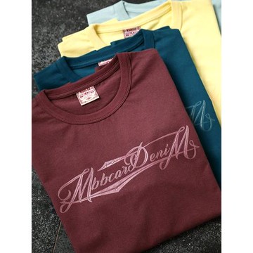 原創設計特殊立體石頭漿印花短袖T恤MBBCAR窄幅重磅純棉復古圓領T