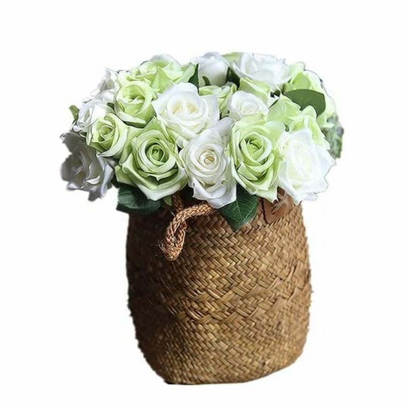 Qorfrandiyバラ9本の単一の茎のバラ 絹花の花束 生花のタッチ 造花 インテリア ローズ ブーケ ギフトラッピング 枯れない花 本物 通販 Lineポイント最大0 5 Get Lineショッピング