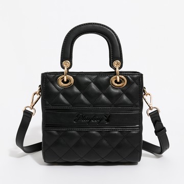 PLAYBOY - 小手提包附長背帶  Loving heart系列 - 黑色/542-6001-09-6