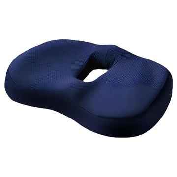 西格傢飾 零壓力舒壓記憶棉美臀坐墊 坐姿矯正坐墊  40 x 30 x 7cm  藏青色
