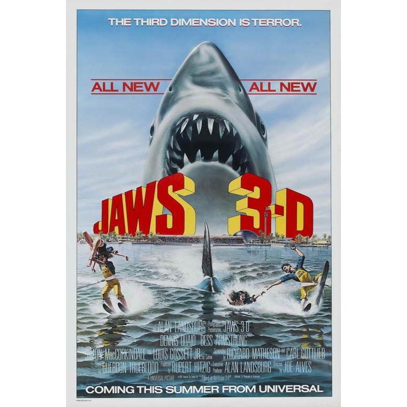 大判】映画ポスター 海外版 ジョーズ3 (68.5 cm x 101.5 cm) MPS-AB54090 | LINEショッピング