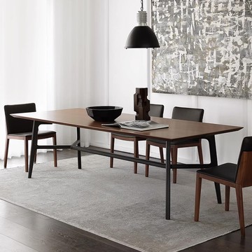 【D3原木家居】Lolly 北美胡桃木餐桌 長桌 實木桌