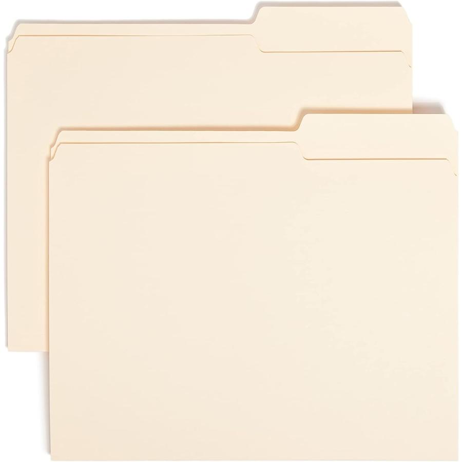 Guide Height File Folders  Cut Right Top Tab  Letter  Manila  100 Box (並行輸入品)　並行輸入品