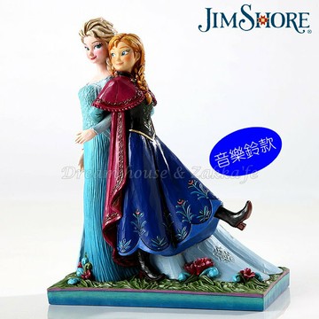 Jim Shore愛木小灣 DISNEY 冰雪奇緣 FROZEN 艾莎與安娜 安娜/艾莎 音樂鈴 ★ 美國ENESCO精品 ★ 夢想家精品家飾