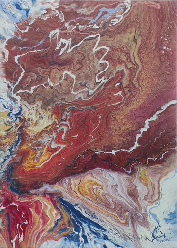 地球大型抽象藝術原創繪畫流動藝術當代牆面藝術