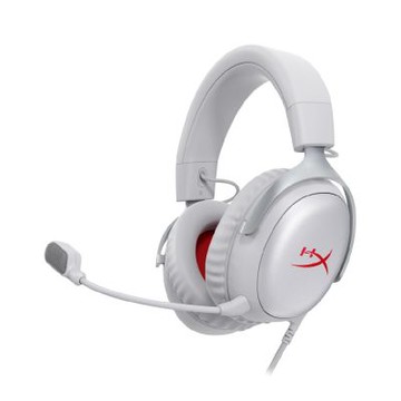 HyperX Cloud III 颶風3有線電競耳機(灰紅色)