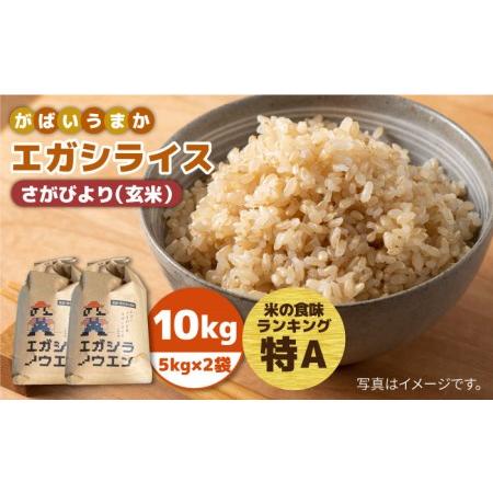 ふるさと納税 令和5年産 新米 がばいうまかエガシライス（さがびより）玄米 10kg（5kg×2袋）特A 特A評価[HAU003] 佐賀県江北町