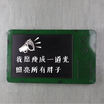 創意遮擋電表箱裝飾復古小黑板掛式酒吧咖啡廳 電視機留言板