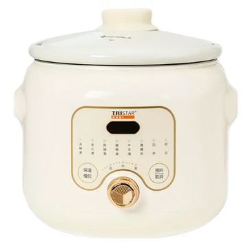 TRISTAR 微電腦電燉鍋 4L大容量 八種烹飪模式 24小時預約功能 陶瓷內膽  TS-HA128  1個