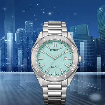 CITIZEN 星辰錶  藍調夜光 八角形 光動能手錶 男錶-41mm BM7631-87M