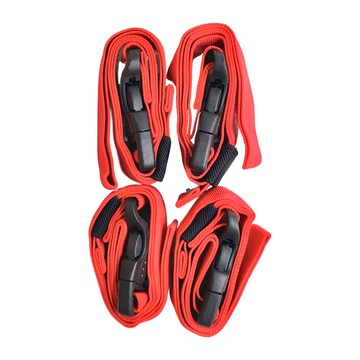 Lifecode 生活密碼 插扣雙保險式行李束帶 紅色 4入  100 x 2.5cm