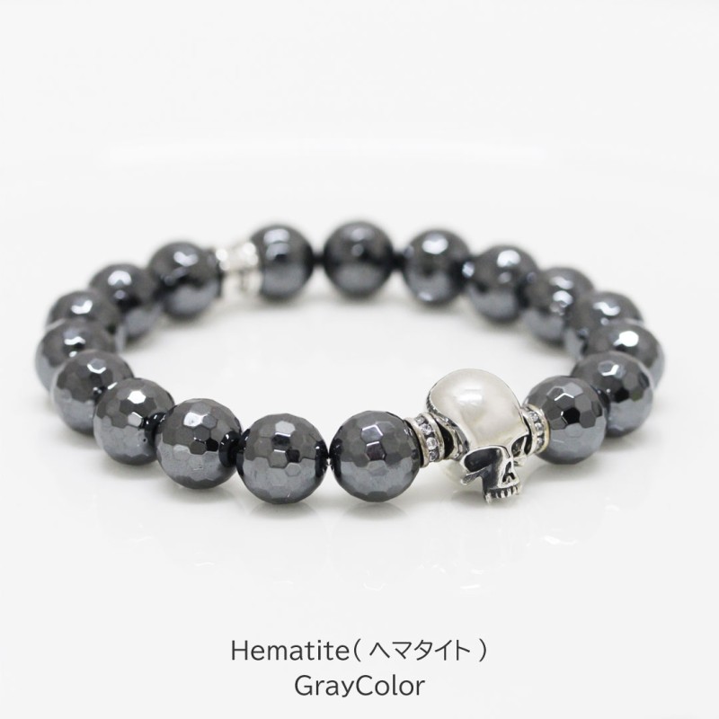 Roen Black ロエン アクセサリー メンズ ブレスレット シルバー スカル