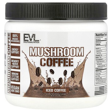 EVLution Nutrition, 蘑菇咖啡，冰咖啡，4.2 盎司（120 克）