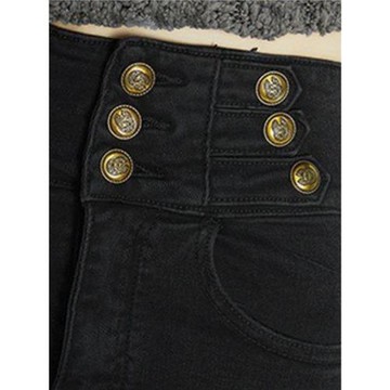 春秋季新款時尚黑色牛仔褲女小腳褲加絨加厚高腰彈力修身緊身顯瘦