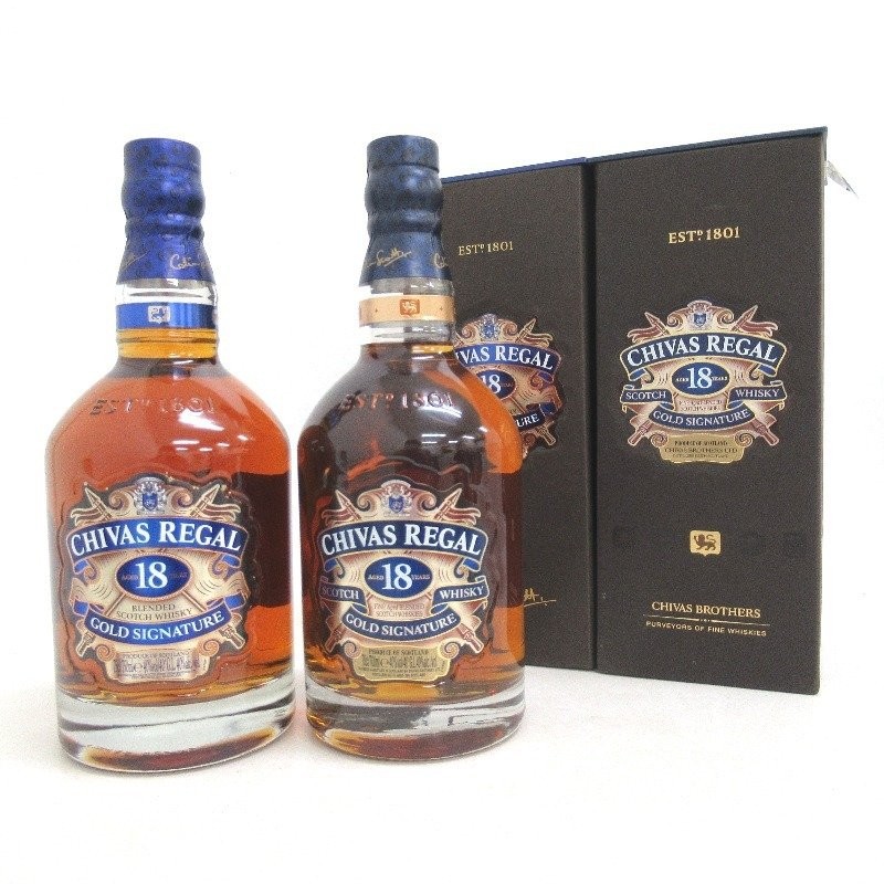 シーバスリーガル 18年 ゴールドシグネチャー 2本セット Chivas Regal 750ml 箱付 未開封 中古 通販  LINEポイント最大1.0%GET | LINEショッピング