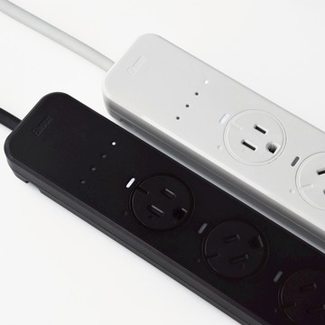 Elevon 準好拔｜POWER GUARD 嗶嗶延長線 - 可偵測電流 3M電源線 晝光白