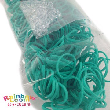 BabyTiger Rainbow Loom 彩虹編織器 彩虹圈圈 600條 補充包 - 碧湖綠色
