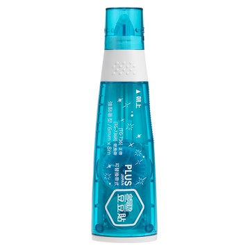 PLUS 普樂士 雙面膠帶 TG-736 6mm*8M 強力黏著  淺藍色  10個