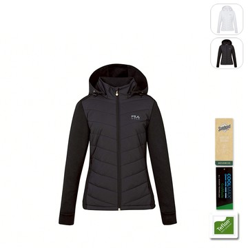 【FILA】女性 GOLF 高爾夫 吸濕排汗 鋪棉外套-黑色 5JKY-6015-BK