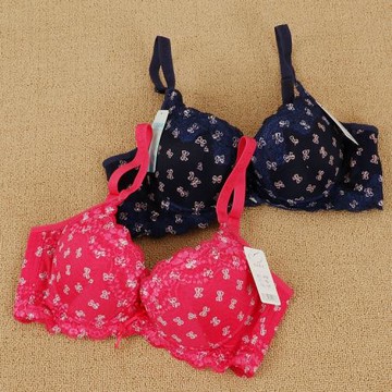 9118臺灣制文胸內衣調整型聚攏性感印花胸罩有鋼圈收副乳艾妃莉兒