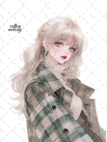 original sticker no.7503 人物貼紙 原創貼紙 人物貼紙 女孩貼紙 原創人物貼紙