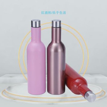 750ml紅酒瓶304不銹鋼保溫杯車載水杯戶外便攜保溫保冷杯廠家批發