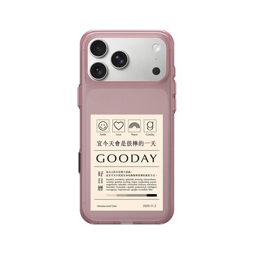 iPhone 17 Pro Max Clear (相機按鈕) 晶醺玫 - 好日曆 GOODAY (星期安有限公司) - 今天會是很棒的一天