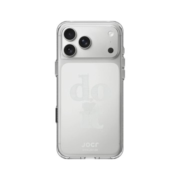 iPhone 17 Pro Max Clear Case（相機按鈕） 透明 - JOCR - do it White