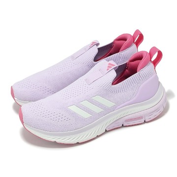[ACS] adidas 健走鞋 Cloudfoam Walk Lounger 女鞋 紫 粉 針織 套入式 緩衝 休閒 愛迪達 ID4060