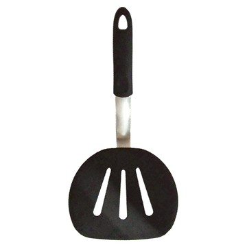 minono 米諾諾 不沾鍋彈力矽膠特大圓鍋鏟  黑色  1支