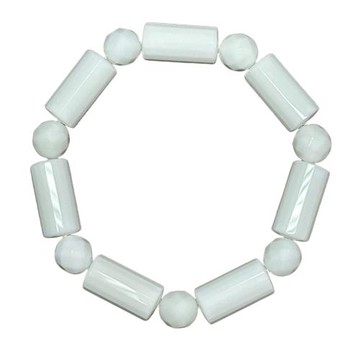 【喨喨飾品】設計款白瑪瑙手鍊 A813