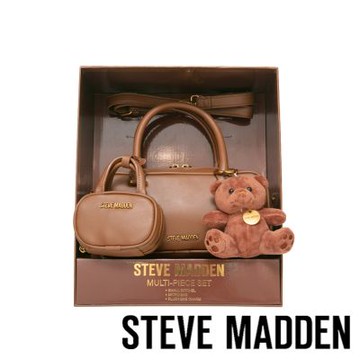 STEVE MADDEN-素面法棍小包三件禮盒組-咖啡色
