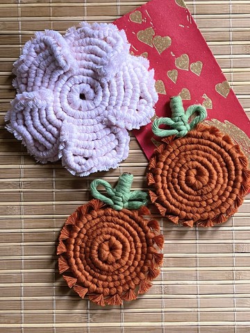 賀年福袋 虎年【大吉】手工編織杯墊