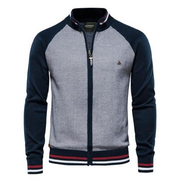 Casual knit men's coat sweater秋冬休閑針織衫男士外套開衫毛衣