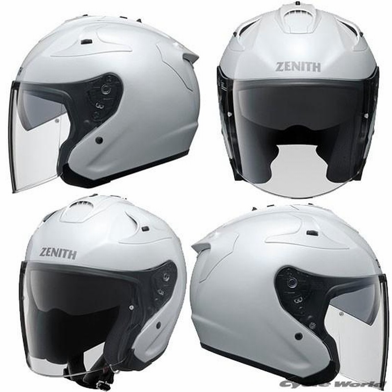 ZENITH ヘルメット ホワイト シールド付き ZENITH（ヘルメット/シールド）のフリマアイテム一覧