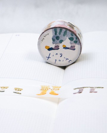 足跡 ~itsy bitsy~和紙膠帶 | 1.5cm x 5m