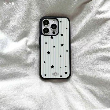 條紋星星適用蘋果17手機殼iPhone16promax膚感15水凝殼14/13/12女