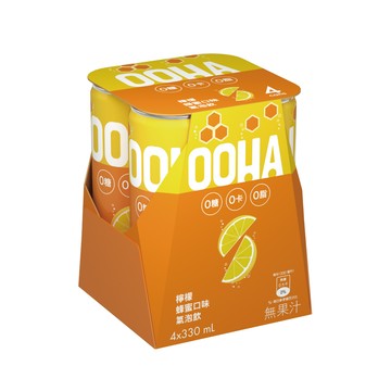 OOHA氣泡飲檸檬蜂蜜330ml